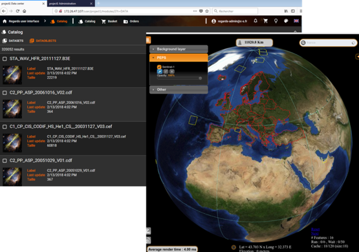 REnouvellement des outils Génériques d’Accès et d’aRchivage pour les Données Spatiales logo